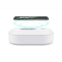 New Multi-function 15W Fast charging Wireless Charger portable UV C Light cell phone Sanitizer Disinfect Box