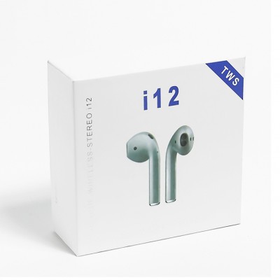 Popup Window i12 TWS 2020 Colorful HD Voice Bt5.0 Hands Free Ear Stereo Earphone Sport Tws i12